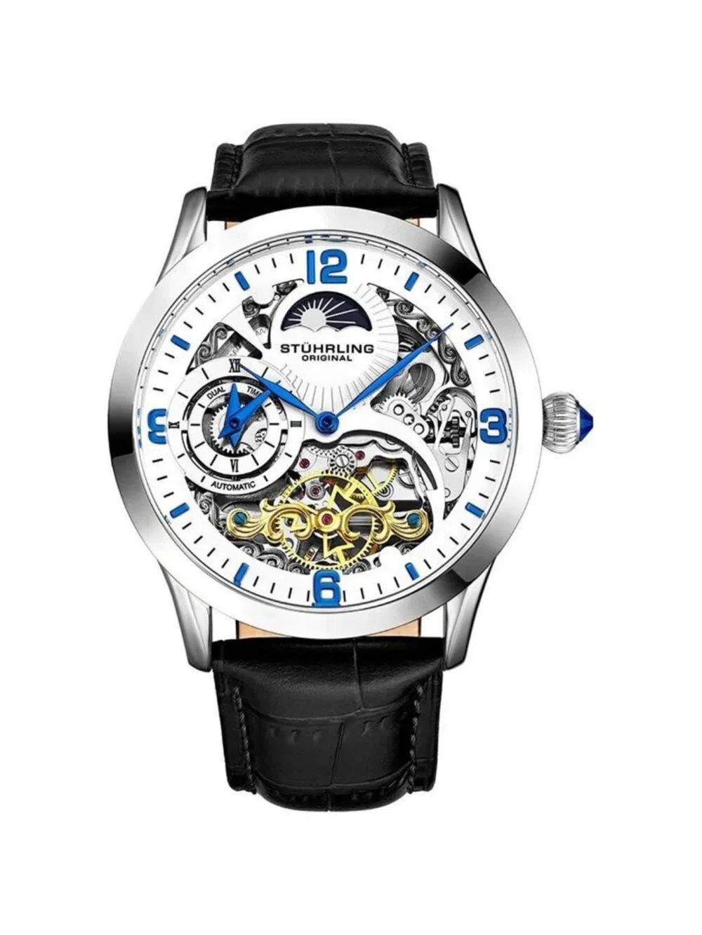 NWT Stuhrling Original Legacy Automatic White Dial Men's Watch